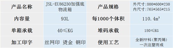 EU-86230物流箱加強底 EU-86230物流箱加強底