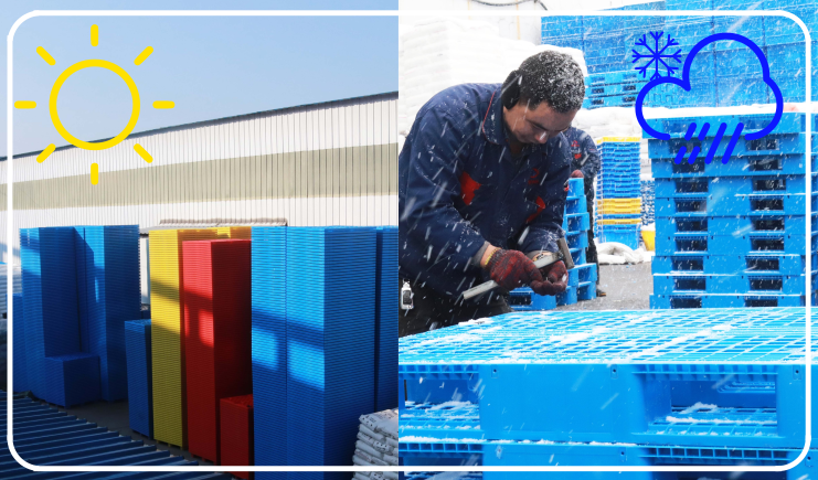 極端天氣情況下，塑料托盤廠家如何儲存托盤