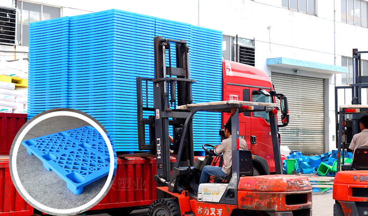 九腳塑料托盤配合叉車使用，如何高效管理？