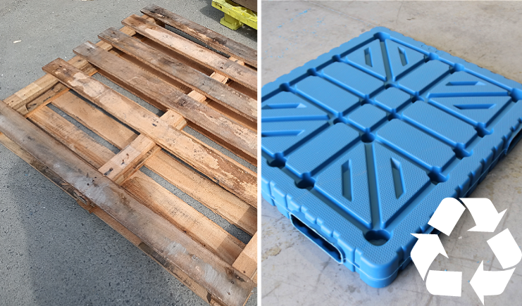 木托盤和塑料托盤