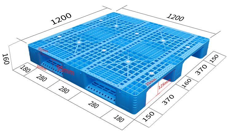 塑料托盤新創新——高160貨架塑料托盤研發生產
