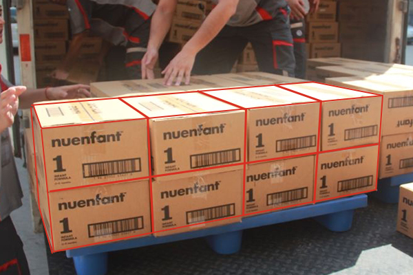 重疊式托盤擺放