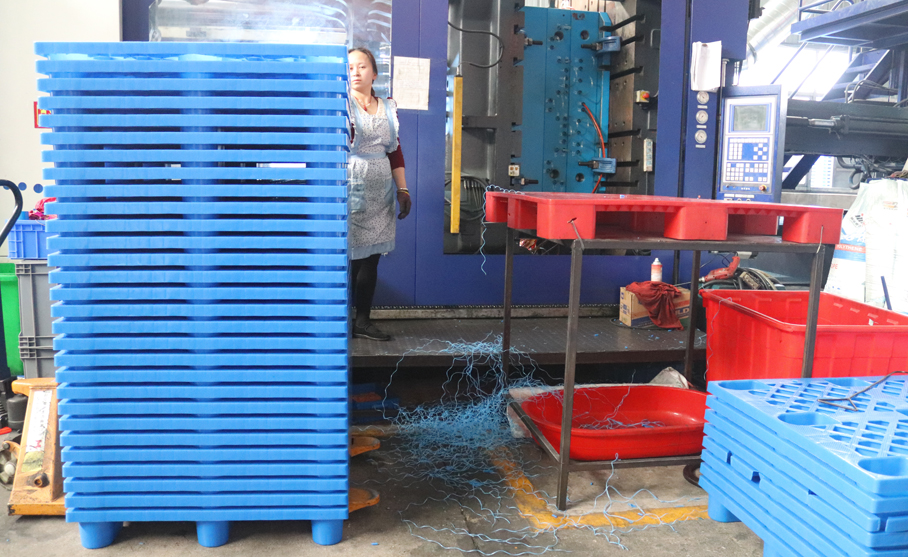 JSL-1109網輕九腳塑料托盤 JSL-1109網輕九腳塑料托盤