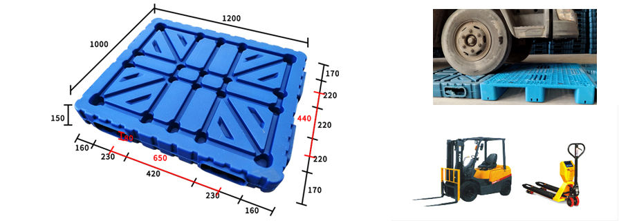 1210雙面吹塑托盤-尺寸 1210雙面吹塑托盤-尺寸
