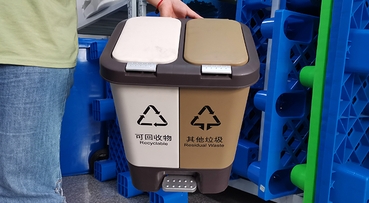 20L雙桶雙蓋垃圾桶 20L雙桶雙蓋垃圾桶