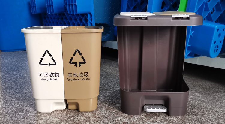 20L雙桶雙蓋垃圾桶 20L雙桶雙蓋垃圾桶