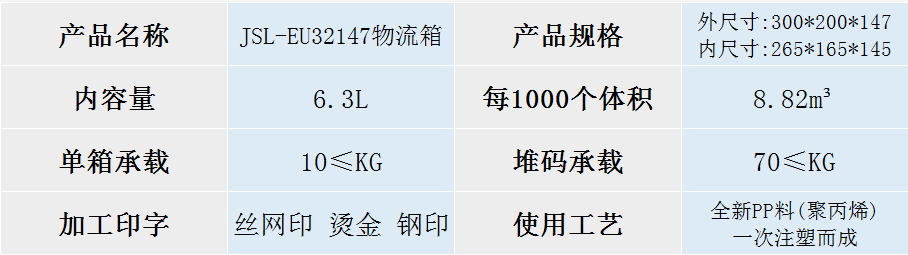 JSL-EU32147物流箱 JSL-EU32147物流箱