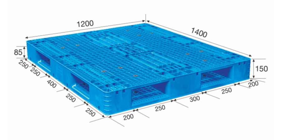 1412雙面托盤規格尺寸圖 1412雙面托盤規格尺寸圖