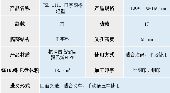 1111 田字輕型托盤規(guī)格尺寸 1111 田字輕型托盤規(guī)格尺寸