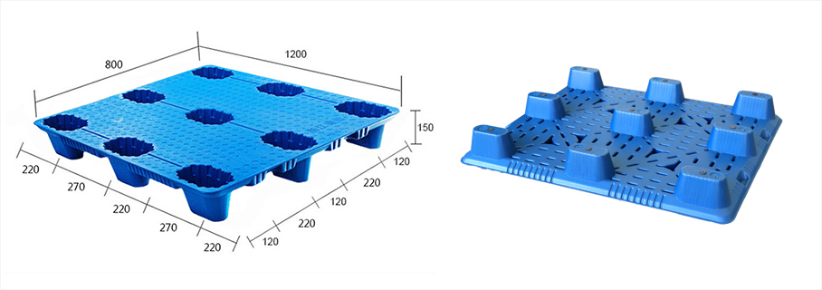 JSL-1208 吹塑九腳托盤 JSL-1208 吹塑九腳托盤